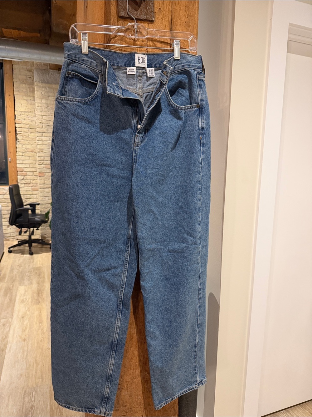 BDG Relaxed Straight Jeans in Classic Blue Denim